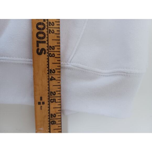 NWT DISNEY MICKEY MOUSE Pullover Sweatshirt Embroidery Crochet Face Hoodie L - Picture 8 of 8